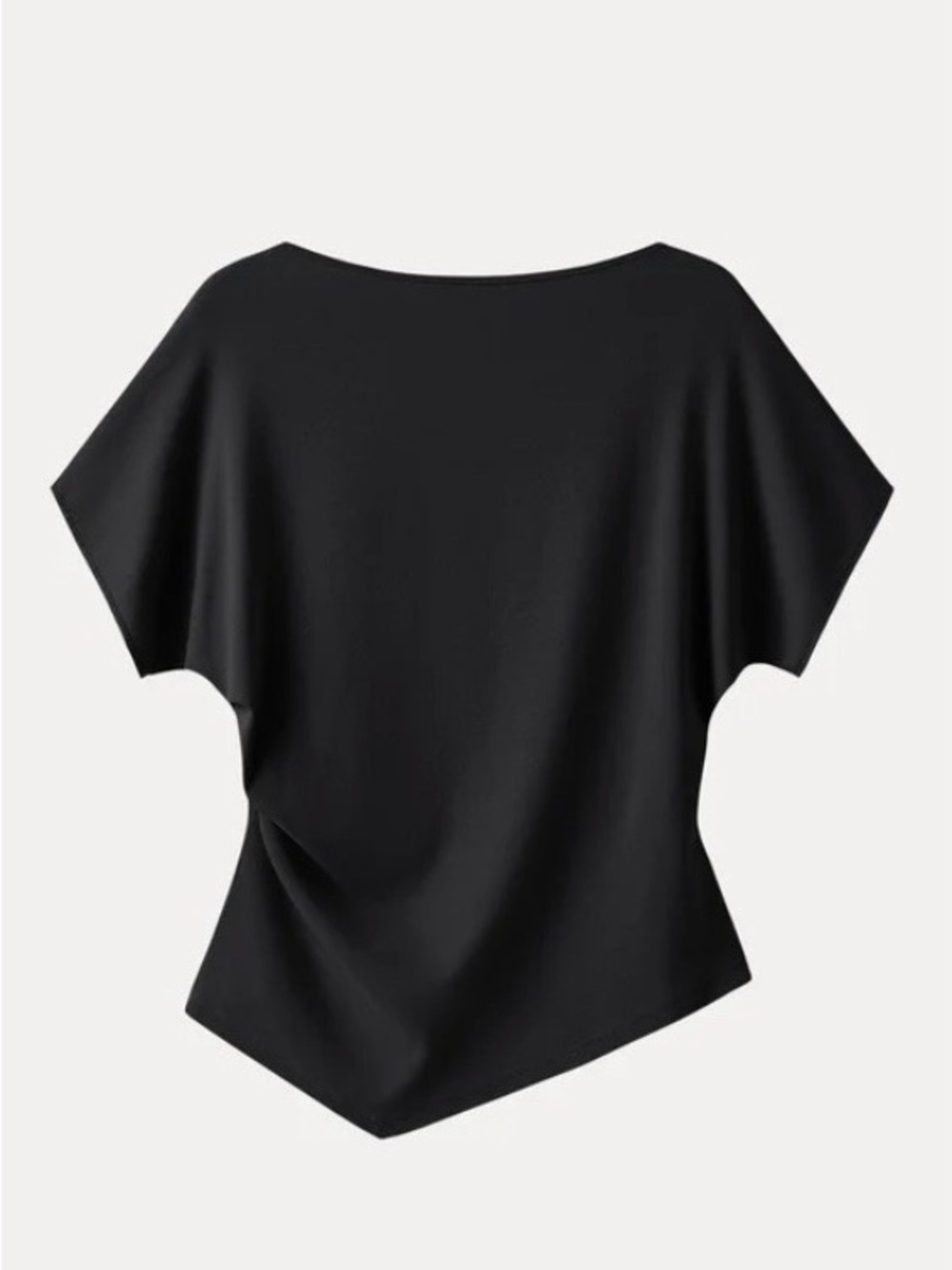 OGL COTTON LYOCELL BOATNECK ANGLED TEE NWT